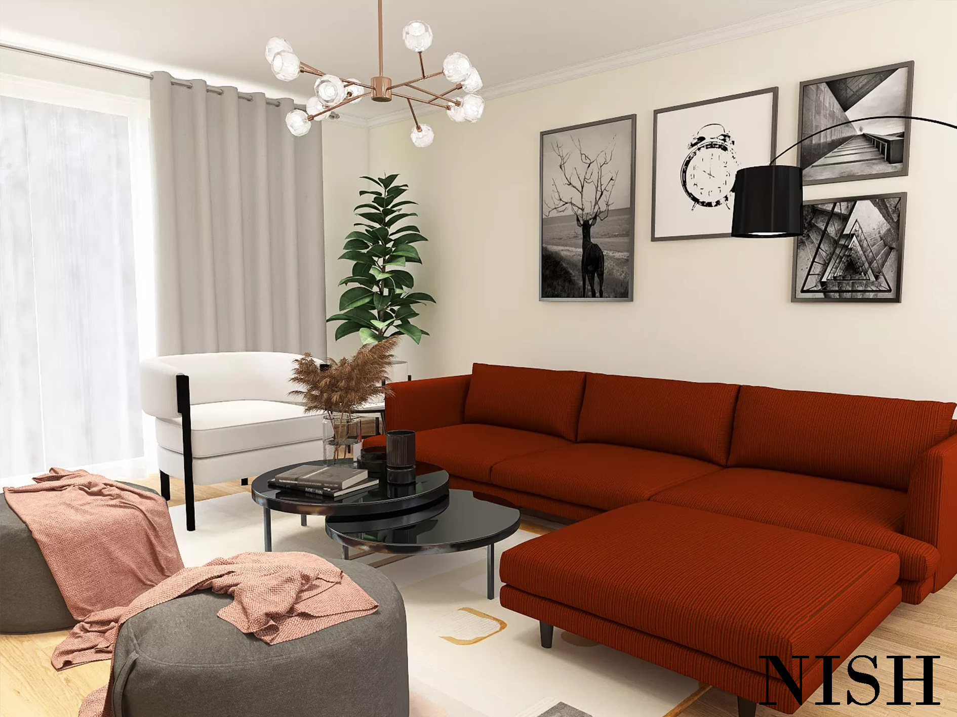 Modern Kid-Friendly Living Room - Prashant's Minimalist Space - NISH