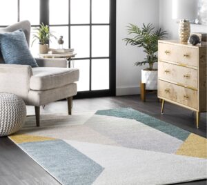 Gray-mid-Century-Modern-Rugs