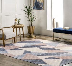 Washable-mid-century-modern-rug