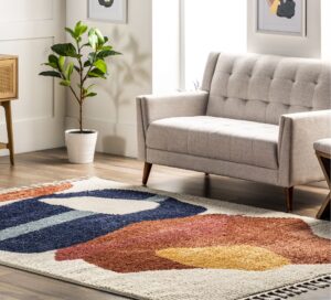 Mid-Century-Modern-Abstract-Area-Rug