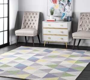 Blue-and-Green-Mid-Century-Rug