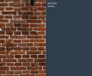 paint colors that go with red brick wall