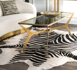 Zebra-Cowhide-Scandinavian-Rug