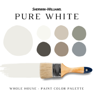 Sherwin Williams PURE WHITE Color Palette