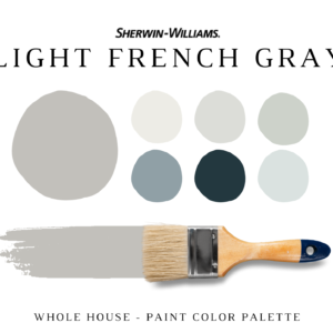 Sherwin Williams LIGHT FRENCH GRAY Color Palette