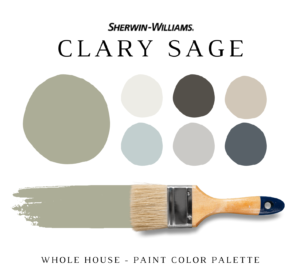 Sherwin Williams CLARY SAGE Color Palette