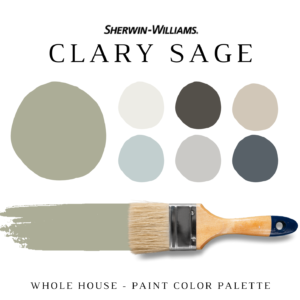 Sherwin Williams CLARY SAGE Color Palette