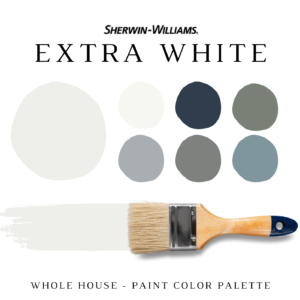 Sherwin williams extra white color palette