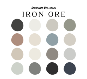 Sherwin-Williams-Iron-Ore-color-palette