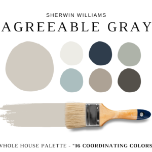 Sherwin Williams AGREEABLE GRAY Color Palette