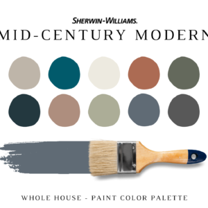 Sherwin Williams MID-CENTURY MODERN Color Palette