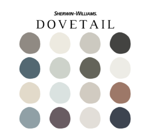 Sherwin Williams DOVETAIL Color Palette