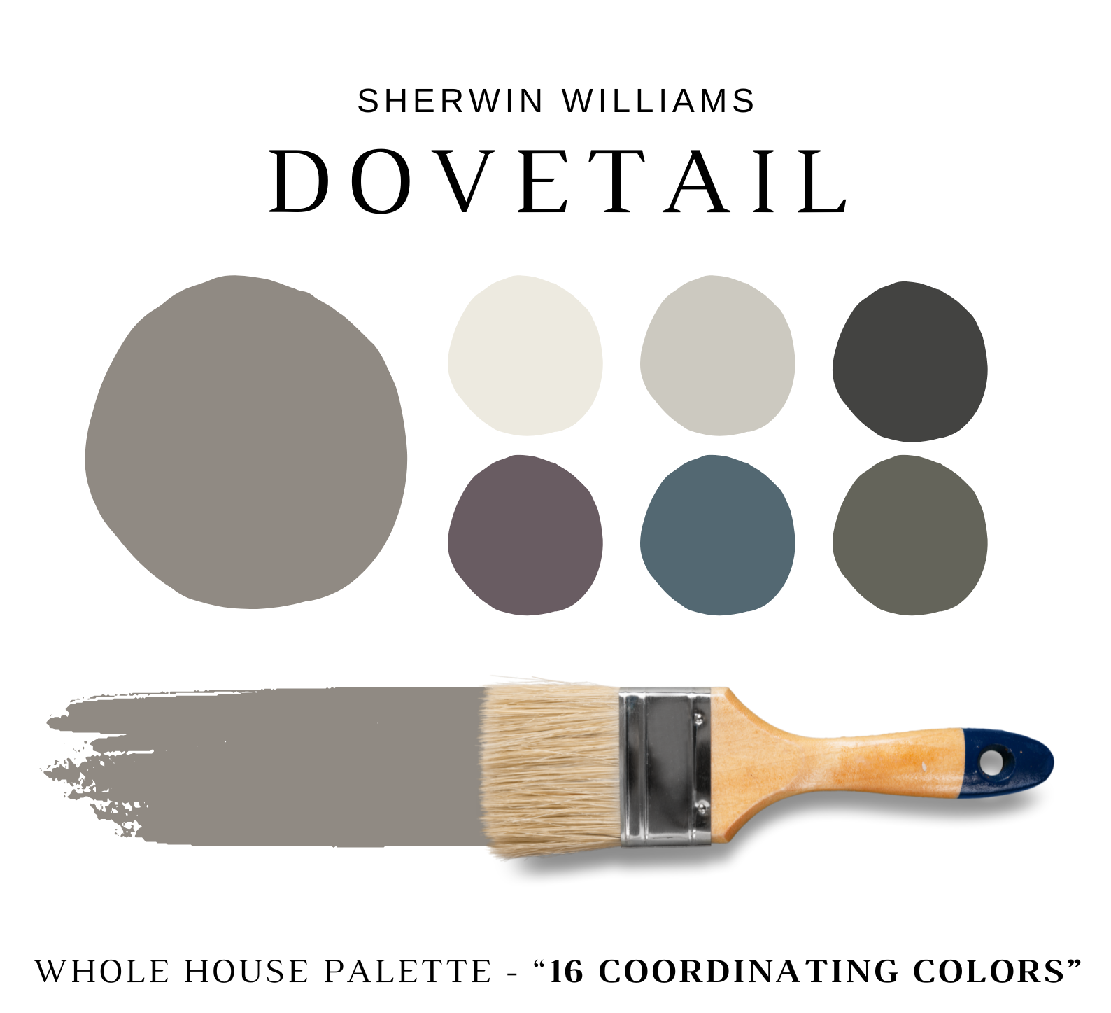 Sherwin Williams DOVETAIL Color Palette