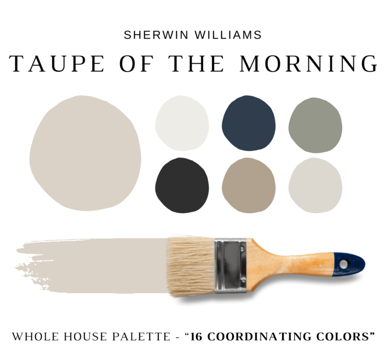 Sherwin Williams TAUPE OF THE MORNING Color Palette