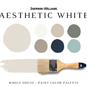 Sherwin Williams AESTHETIC WHITE Color Palette