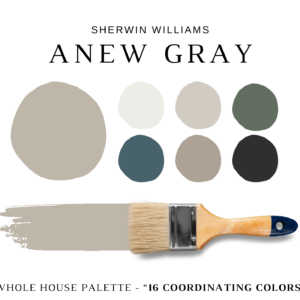 Sherwin Williams ANEW GRAY Color Palette