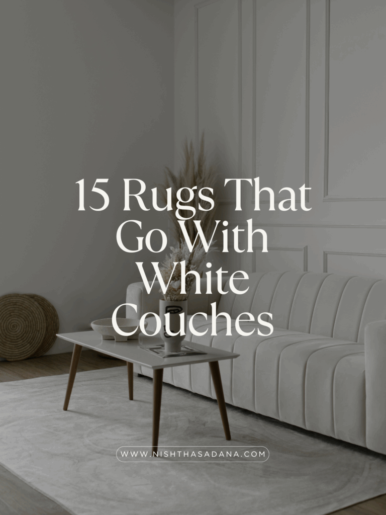 rugs that go with white couches