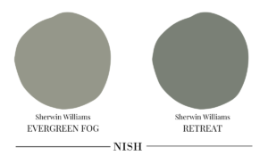 Sherwin-williams-retreat-vs-evergreen-fog
