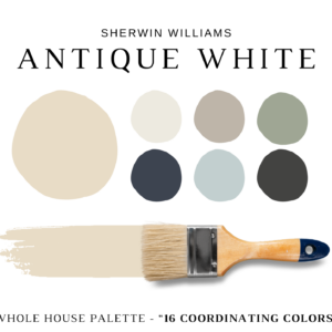 Sherwin Williams ANTIQUE WHITE Color Palette