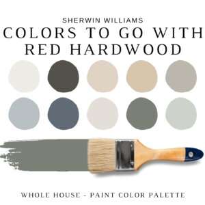 Sherwin Williams RED HARDWOOD Color Palette