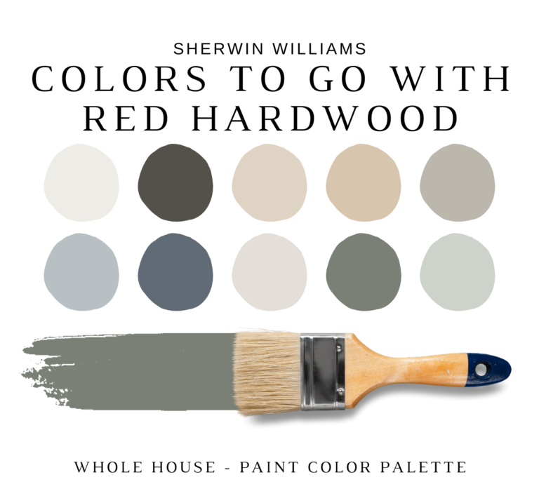 Sherwin Williams RED HARDWOOD Color Palette