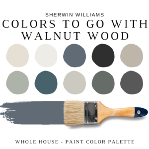 Sherwin Williams WALNUT WOOD COLOR PALETTE