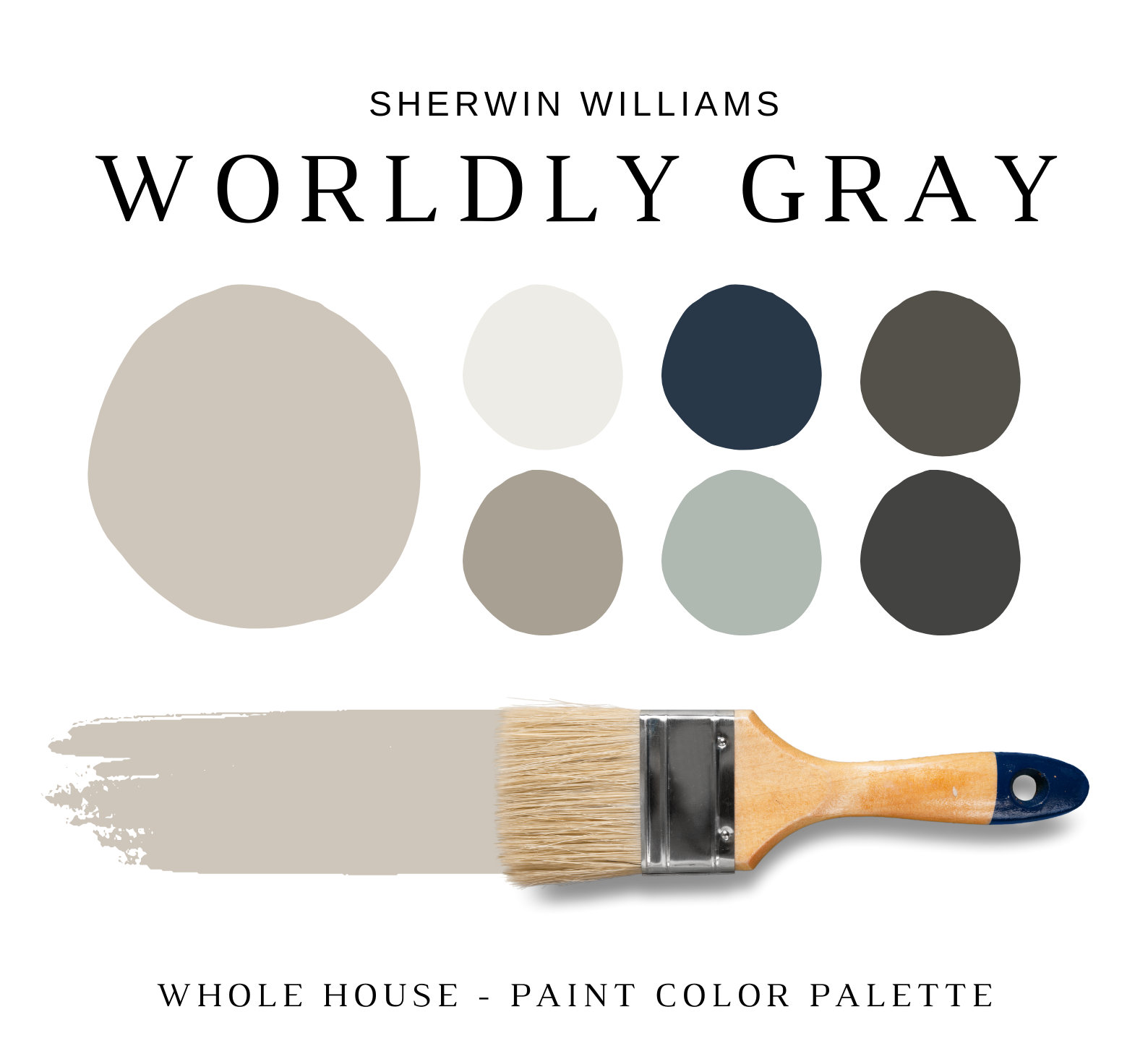 Sherwin Williams WORLDLY GRAY Color Palette - NISH