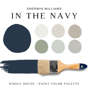 Sherwin Williams IN THE NAVY Color Palette