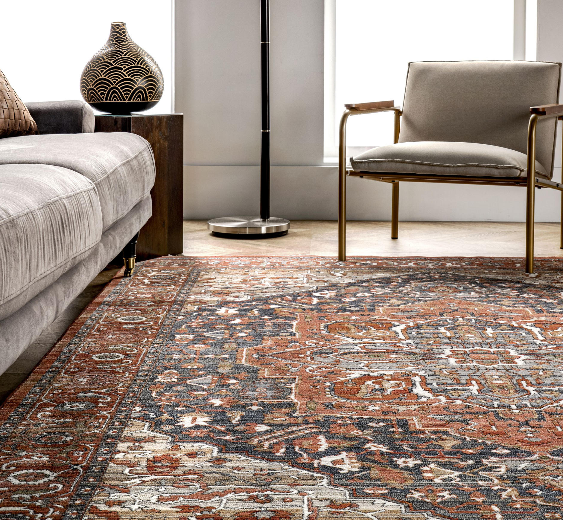 Red Designer Rug 15 Beautiful Rugs For Red Sofa - NISH