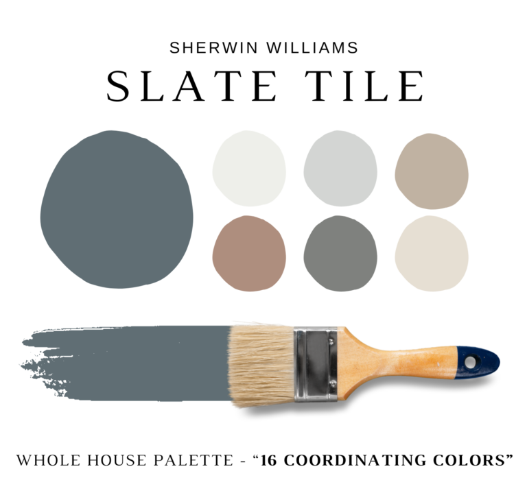 Sherwin Williams SLATE TILE Color Palette