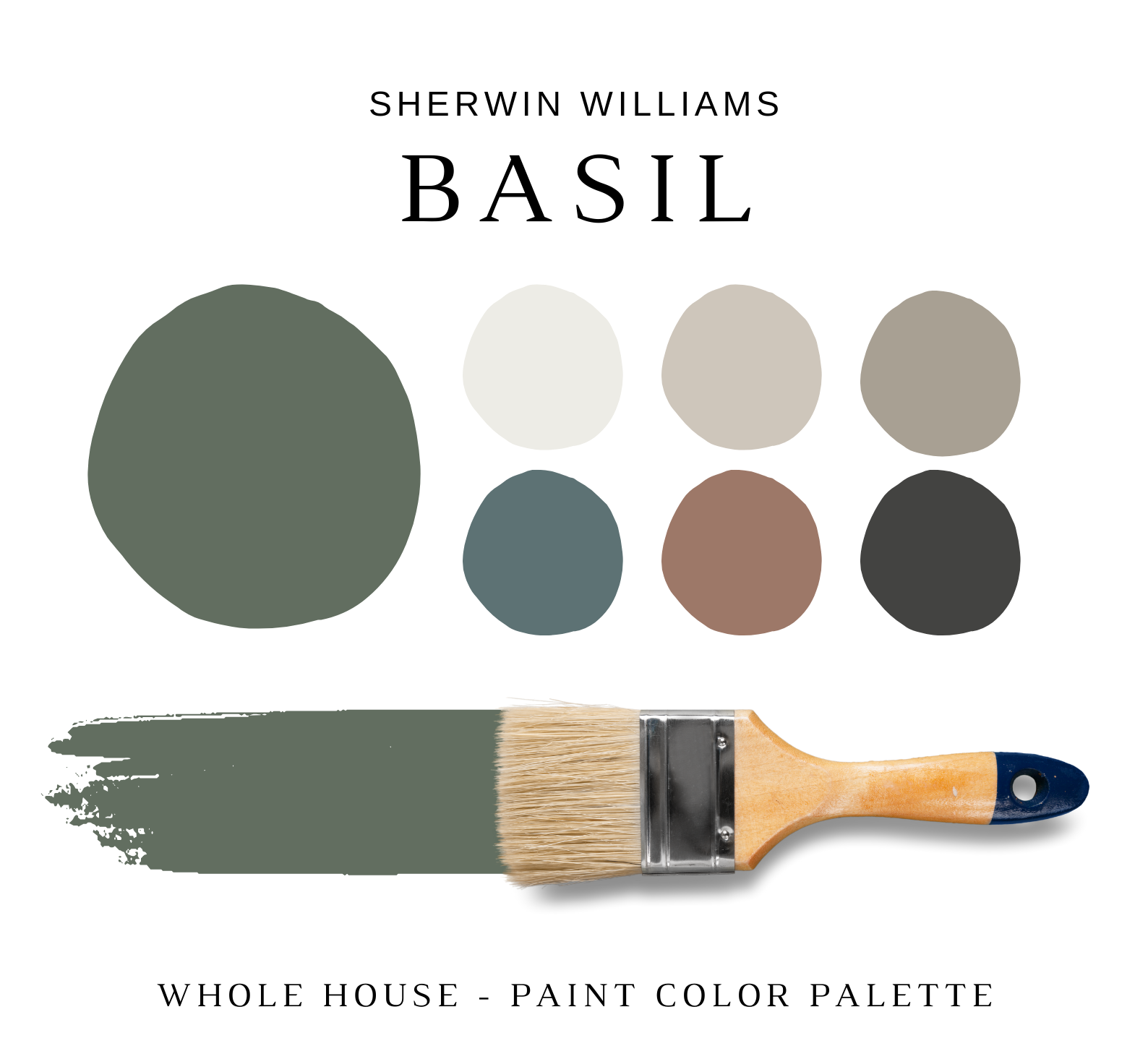 Sherwin Williams BASIL Color Palette - NISH