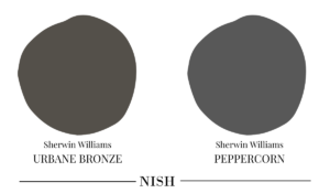 Sherwin-williams-peppercorn-vs-Urbane-Bronze