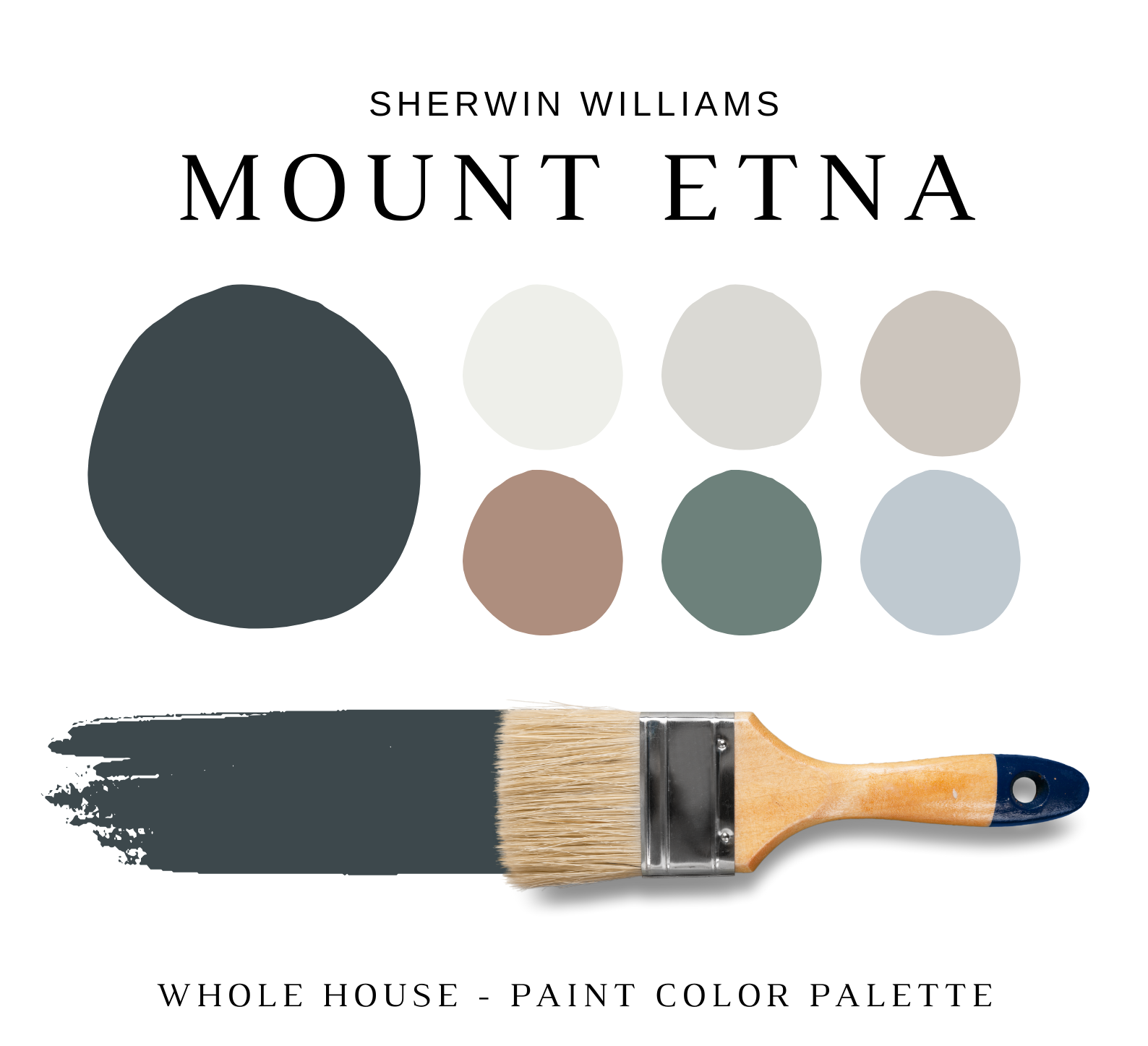 Sherwin Williams MOUNT ETNA Color Palette - NISH