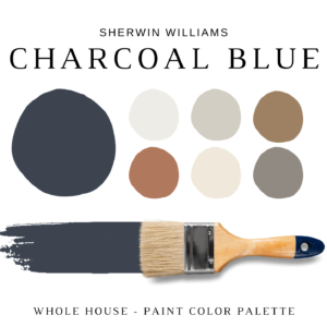 Sherwin Williams CHARCOAL BLUE Color Palette