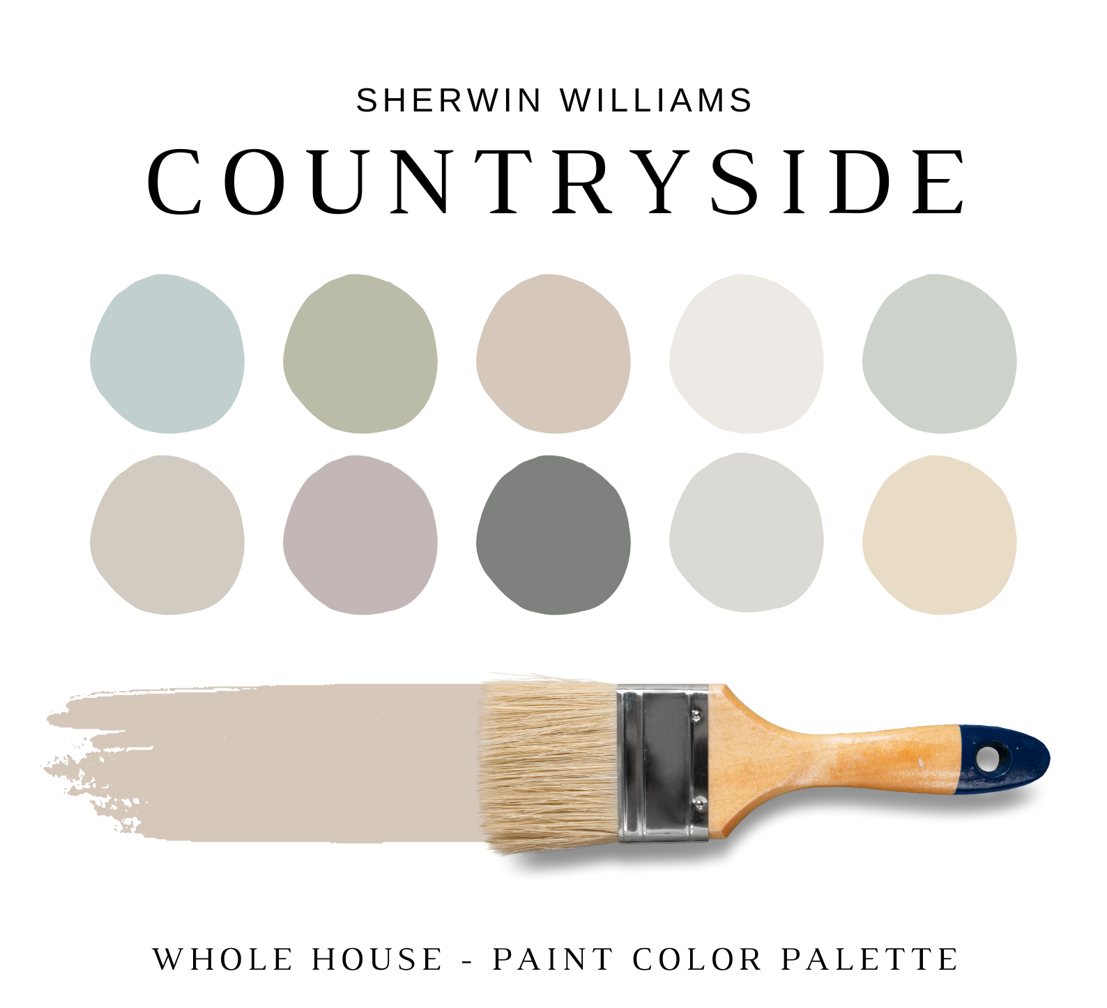 Sherwin Williams FRENCH COUNTRY Color Palette - NISH