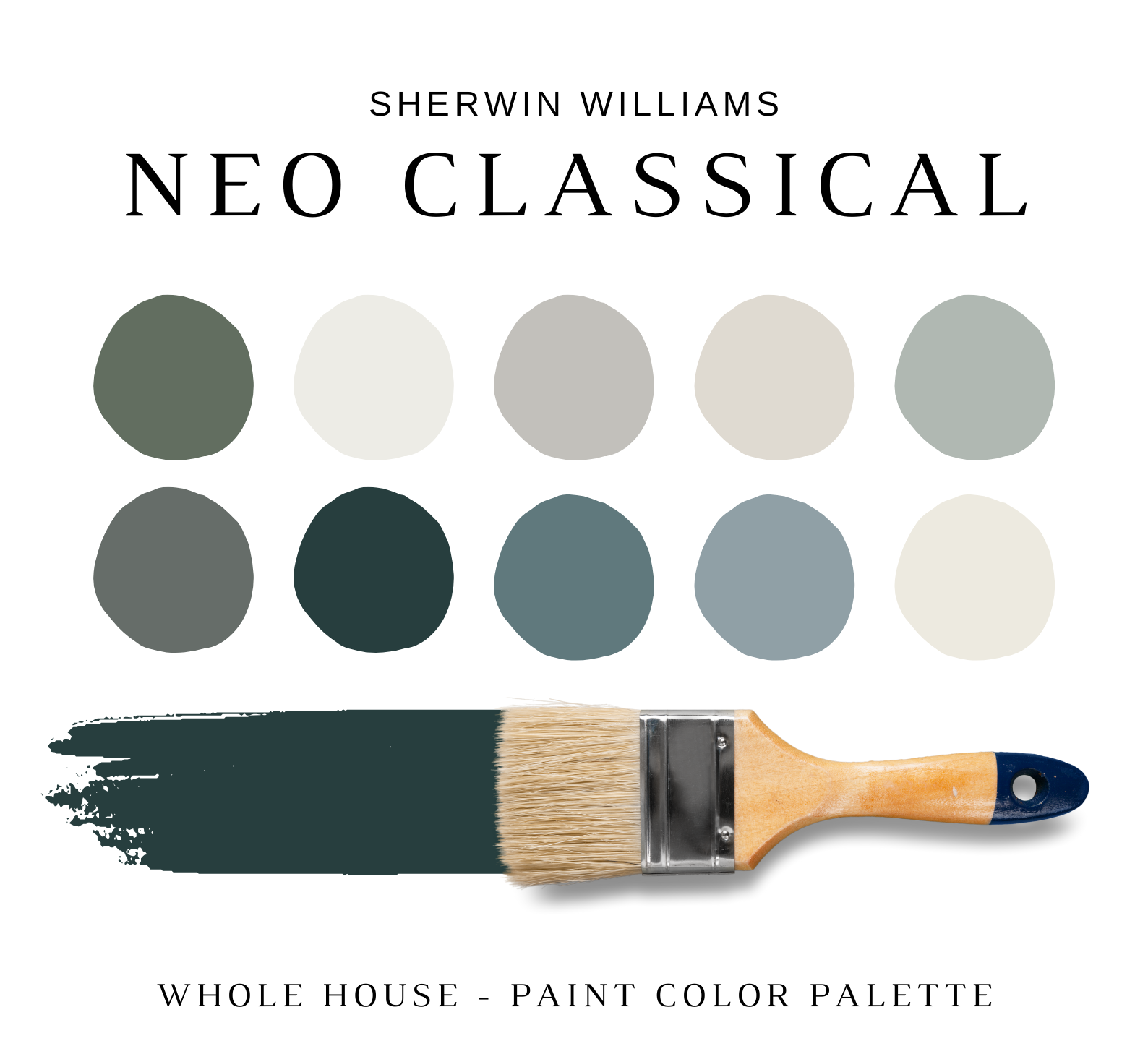 Sherwin Williams NEOCLASSICAL Color Palette - NISH