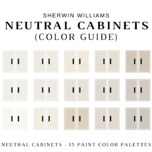 Sherwin Williams NEUTRAL CABINETS Color Palette