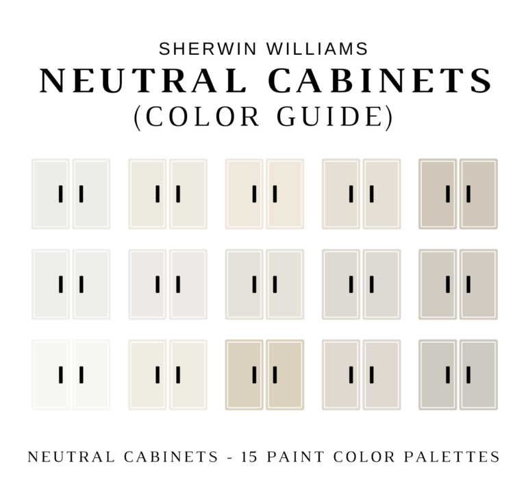 Sherwin Williams NEUTRAL CABINETS Color Palette