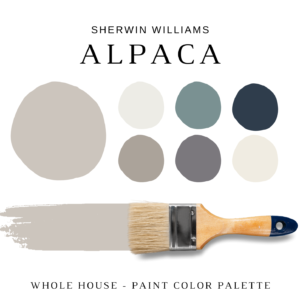 Sherwin Williams ALPACA Color Palette