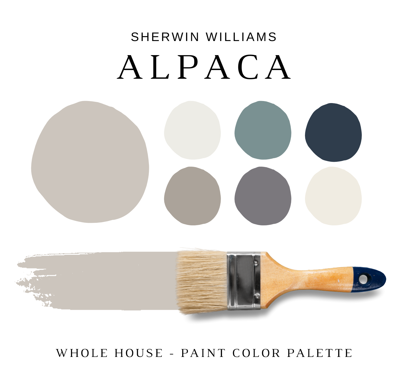 Sherwin Williams ALPACA Color Palette - NISH