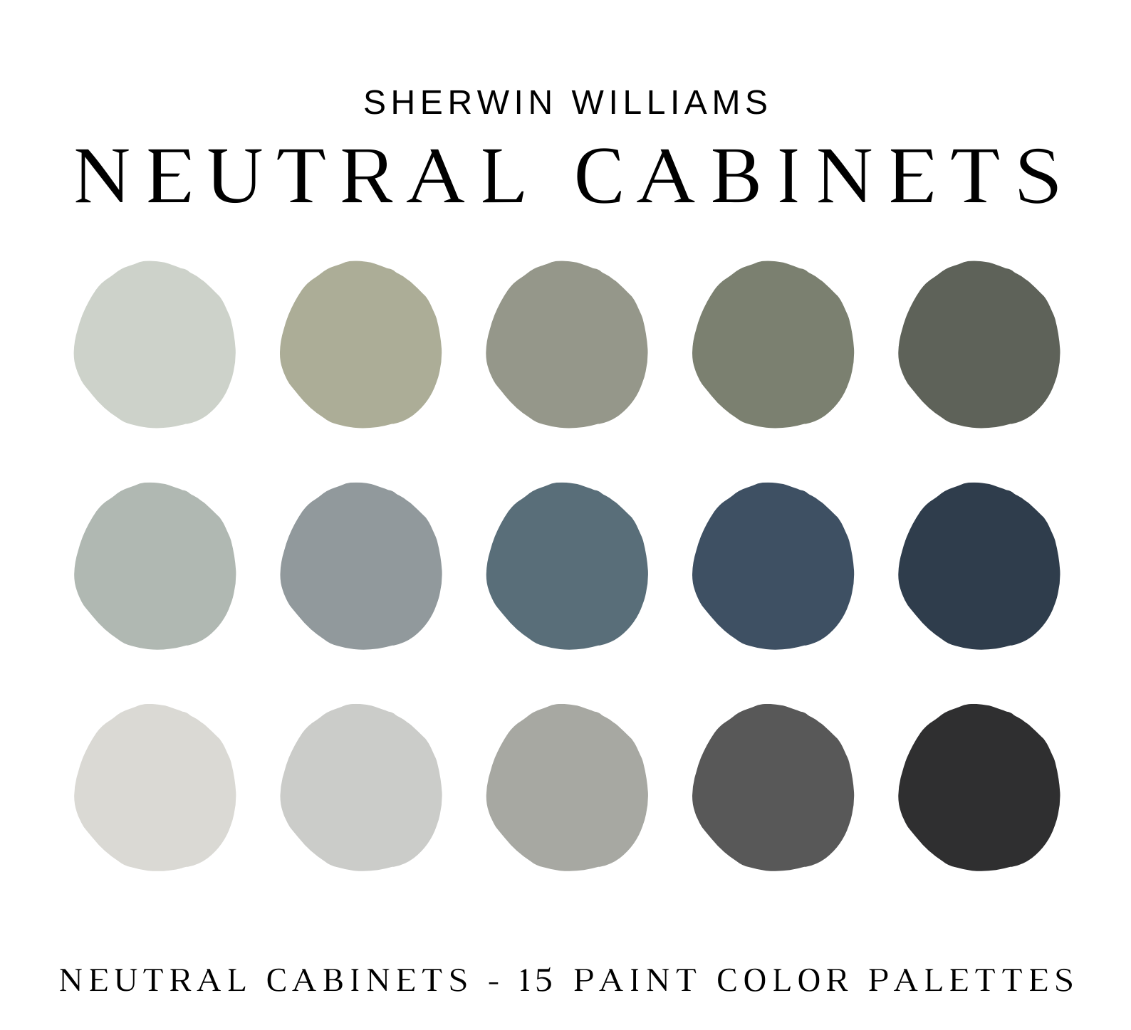 Sherwin Williams NEUTRAL CABINET Color Palette