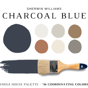 Sherwin Williams CHARCOAL BLUE Color Palette