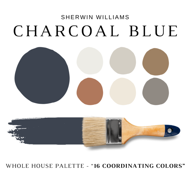 Sherwin Williams CHARCOAL BLUE Color Palette