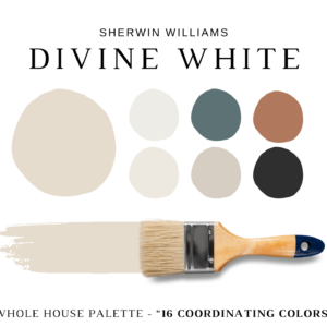 Sherwin Williams DIVINE WHITE Color Palette
