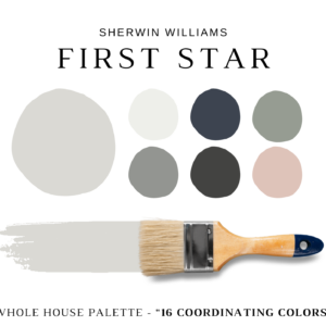 Sherwin Williams FIRST STAR Color Palette