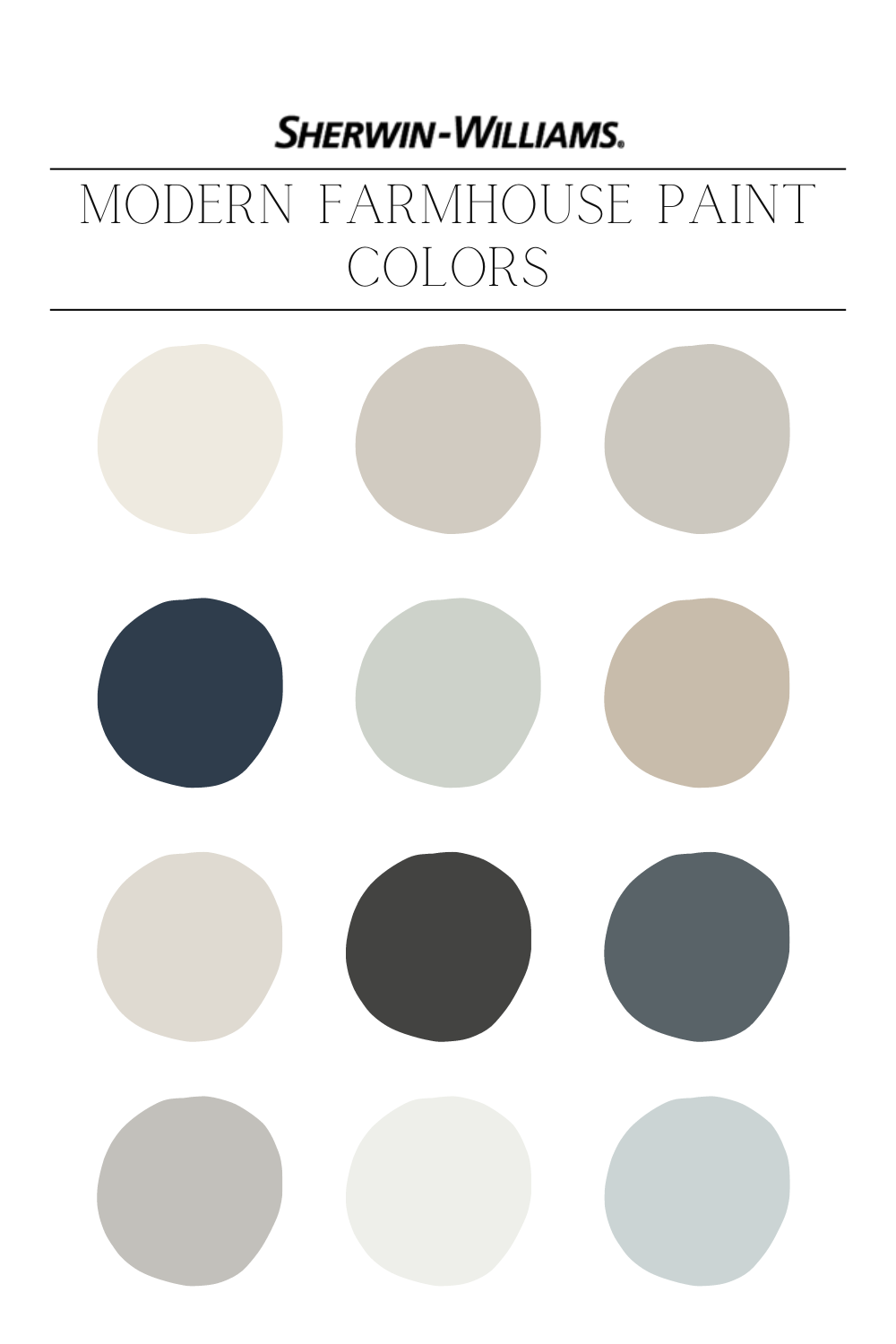 12 Sherwin Williams Modern Farmhouse Paint Colors - NISH
