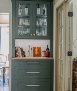 sherwin-williams-teal-kitchen-cabinets