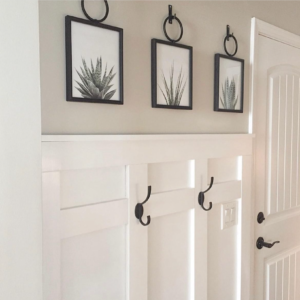 sw pure white wainscotting