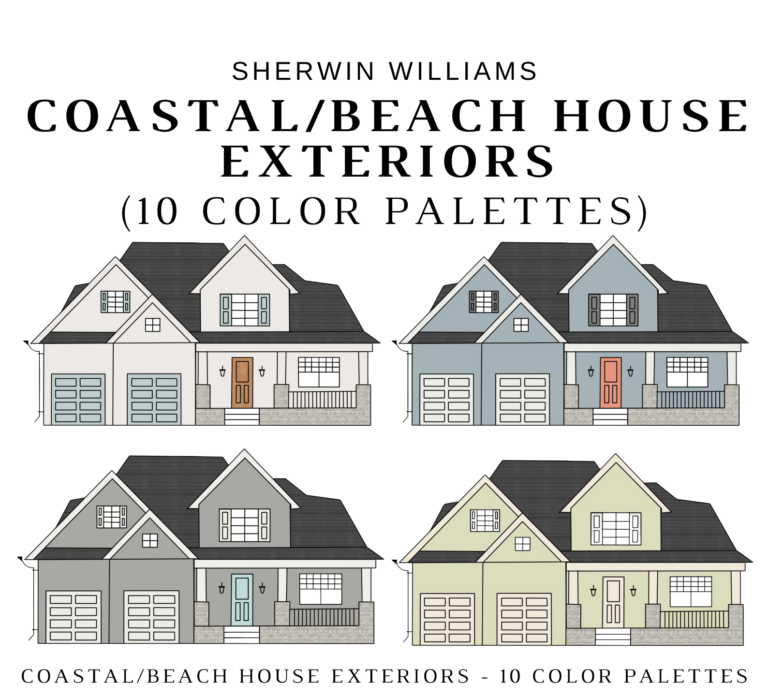 Sherwin Williams COASTAL EXTERIORS Color Palette