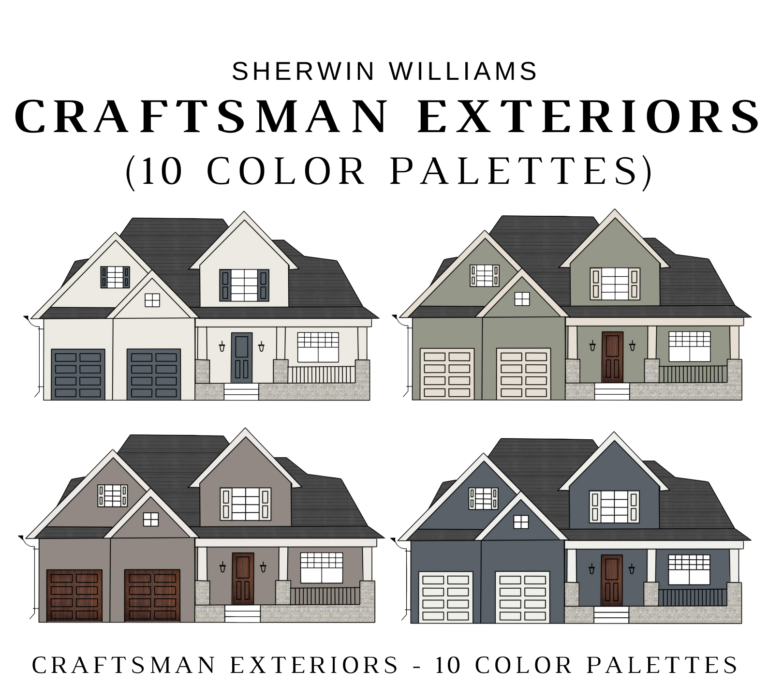 Sherwin Williams CRAFTSMAN EXTERIORS Color Palette